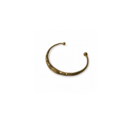 Diamond Dot Brass Cuff