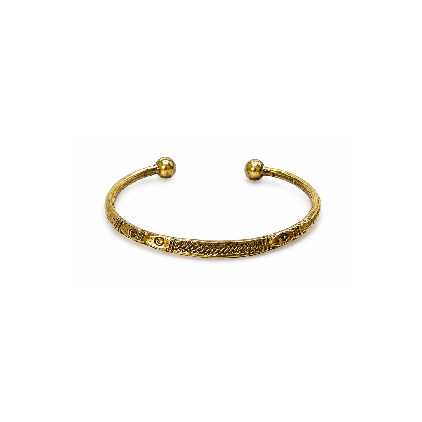 Love Line Brass Cuff