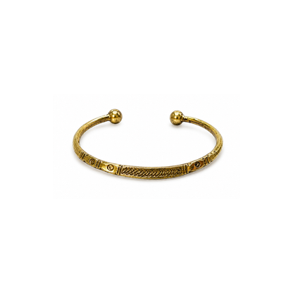 Love Line Brass Cuff