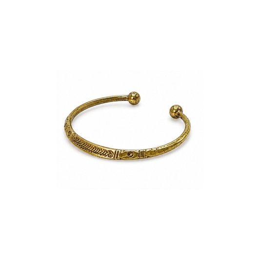 Love Line Brass Cuff